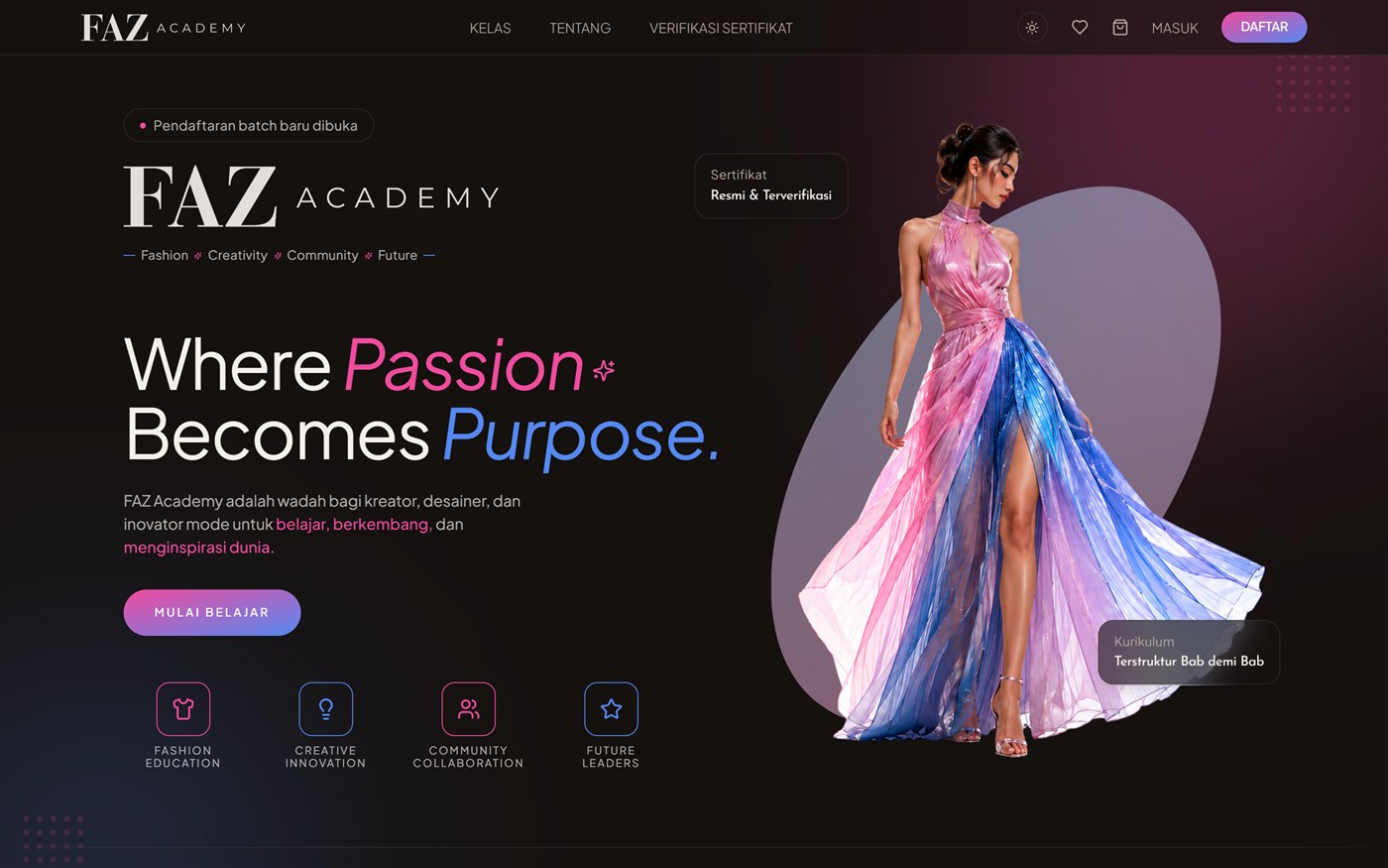 FAZ Academy website