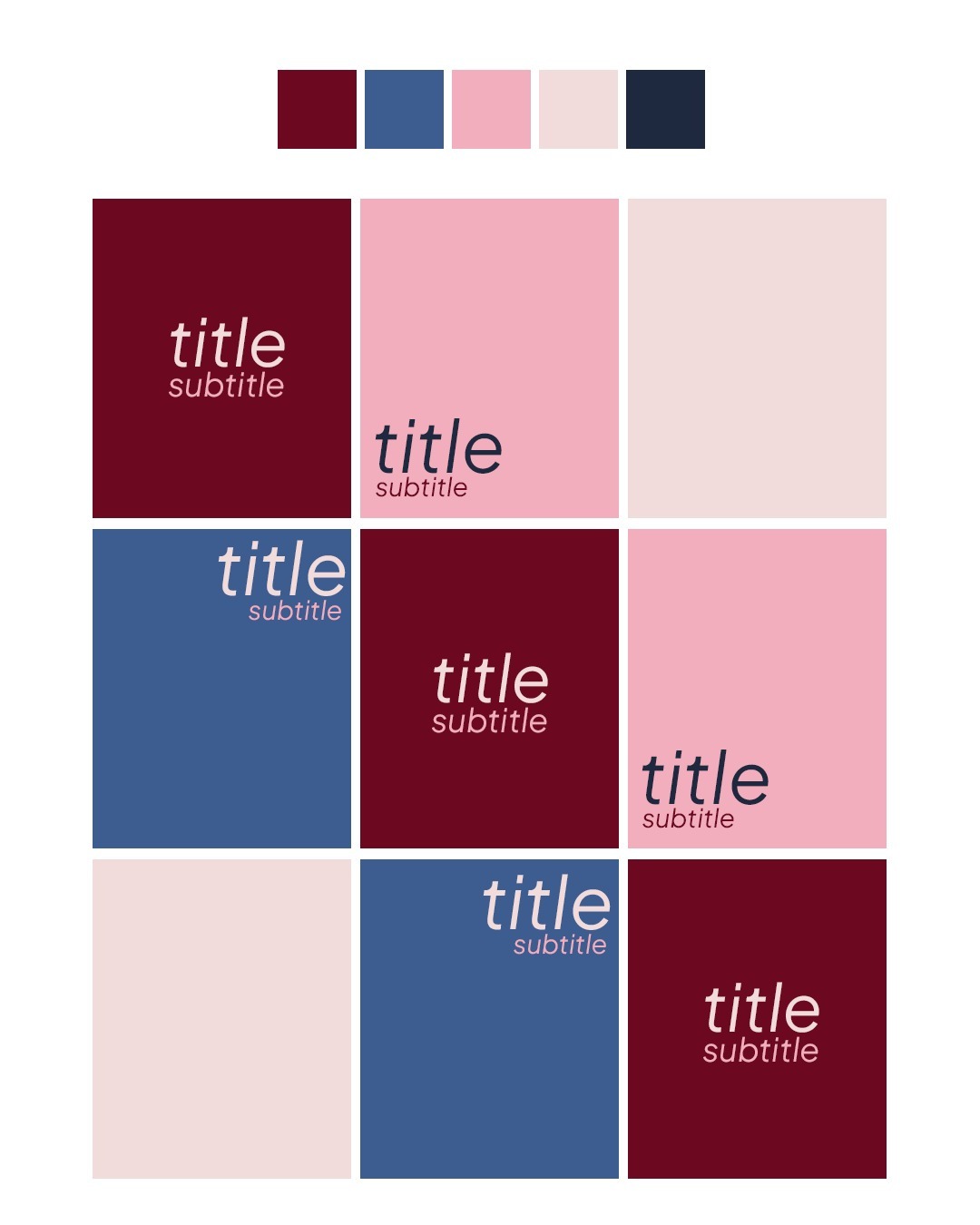 FAZ Academy Instagram brand kit — colour palette and content template grid